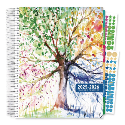 Global Printed Products Deluxe Seasons Tree Weekly/Monthly Lesson Planner, 7 Classes, Multicolor Cover, 11 x 8.5, 13-Month: Aug 2025 to Aug 2026 (GPUNAD26DTP20)