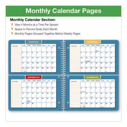 Global Printed Products Rainbow Silhouette Middle/High School Student Planner, 11-Months: Seven-Subject Day, Multicolor Cover, 11 x 8.5, 2025 to 2026 (GPUNAD26SM85111)