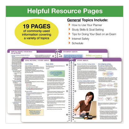 Global Printed Products Rainbow Silhouette Middle/High School Student Planner, 11-Months: Seven-Subject Day, Multicolor Cover, 11 x 8.5, 2025 to 2026 (GPUNAD26SM85111)