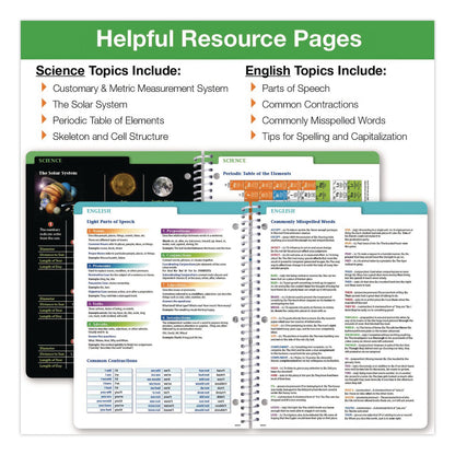 Global Printed Products Rainbow Silhouette Middle/High School Student Planner, 11-Months: Seven-Subject Day, Multicolor Cover, 11 x 8.5, 2025 to 2026 (GPUNAD26SM85111)