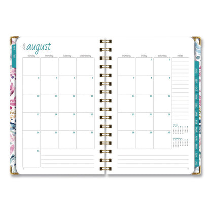 Global Printed Products Boho Ikat Academic Year Weekly/Monthly Planner, Floral Artwork, 8 x 5.5, Multicolor Cover, 14-Month: June 2025 to July 2026 (GPUNAD265883)