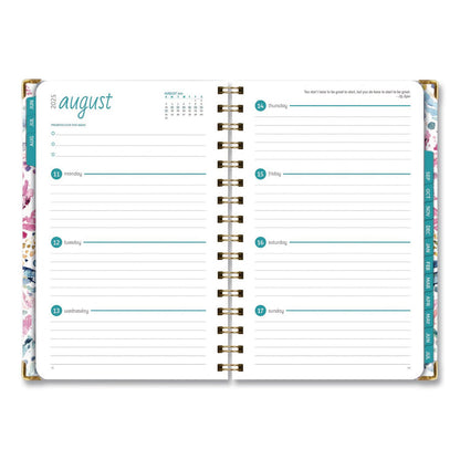 Global Printed Products Boho Ikat Academic Year Weekly/Monthly Planner, Floral Artwork, 8 x 5.5, Multicolor Cover, 14-Month: June 2025 to July 2026 (GPUNAD265883)