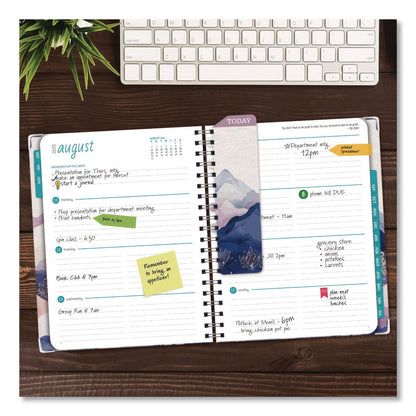 Global Printed Products Pastel Mountains Academic Year Weekly/Monthly Planner, 11 x 8.5, Multicolor Cover, 14-Month: June 2025 to July 2026 (GPUNAD26851160)