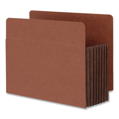 Pendaflex® End Tab File Pocket, 7" Expansion, Letter Size, Brown, 5/Box (PFX63770P)