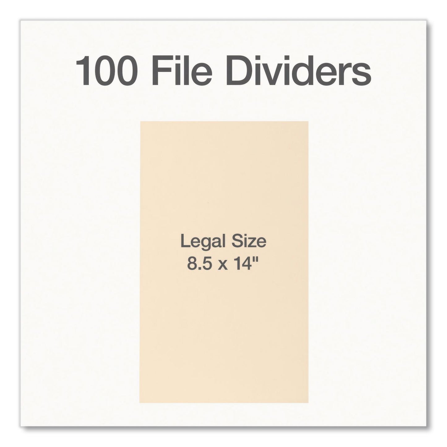 Pendaflex® File Backs, Legal Size, Manila, 100/Box (PFX90154)