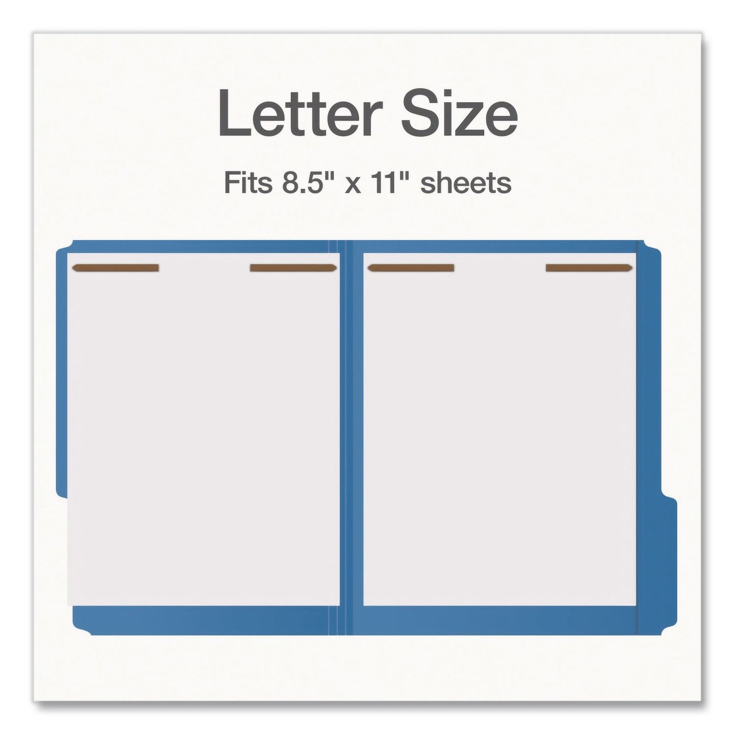 Pendaflex® Heavy-Duty Fastener Folder, 1/3-Cut Tab: Assorted, Expands 0.75", 2 Fasteners, Letter Size, Assorted, 50/Box (PFX1006957)