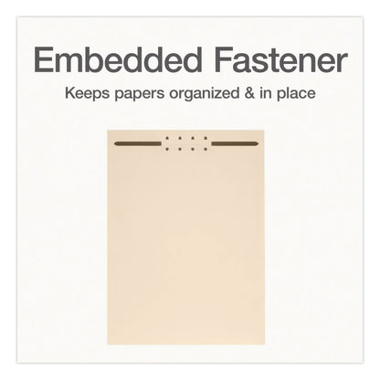 Pendaflex® File Divider Set, End Tab: Straight, 1 Fastener, Letter Size, Manila, 100/Box (PFX1006978)