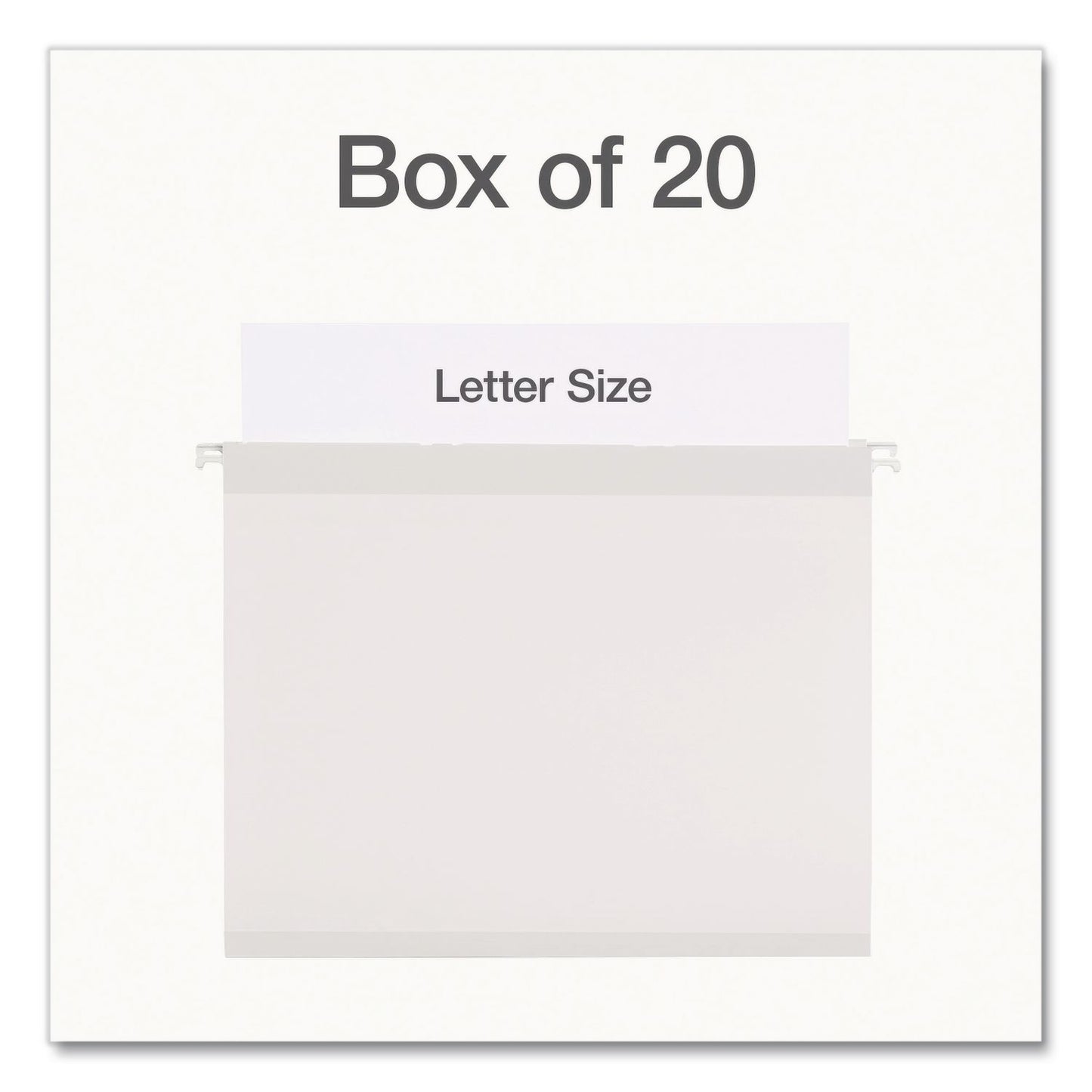 Pendaflex® Ready-Tab Reinforced Hanging File Folders, Letter Size, 1/3-Cut Tabs, White, 20/Box (PFX1006985)