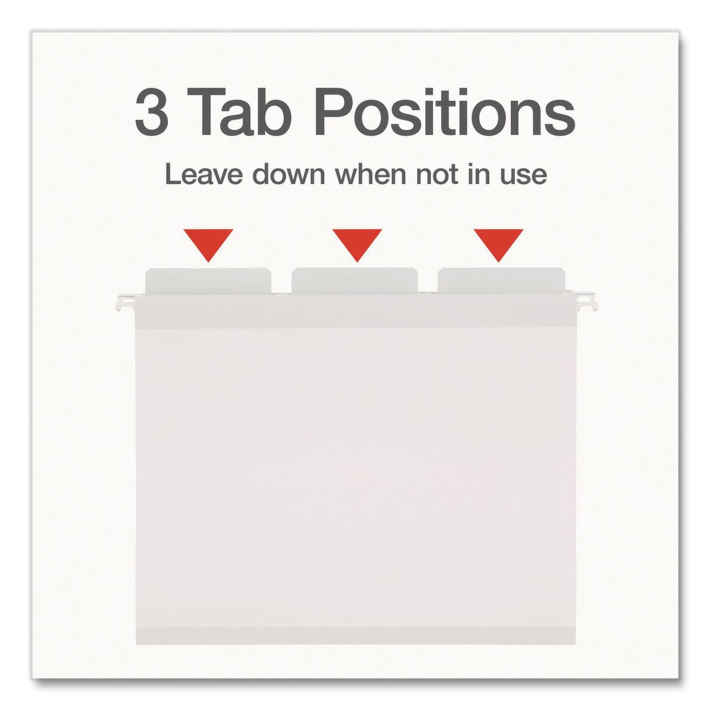 Pendaflex® Ready-Tab Reinforced Hanging File Folders, Letter Size, 1/3-Cut Tabs, White, 20/Box (PFX1006985)