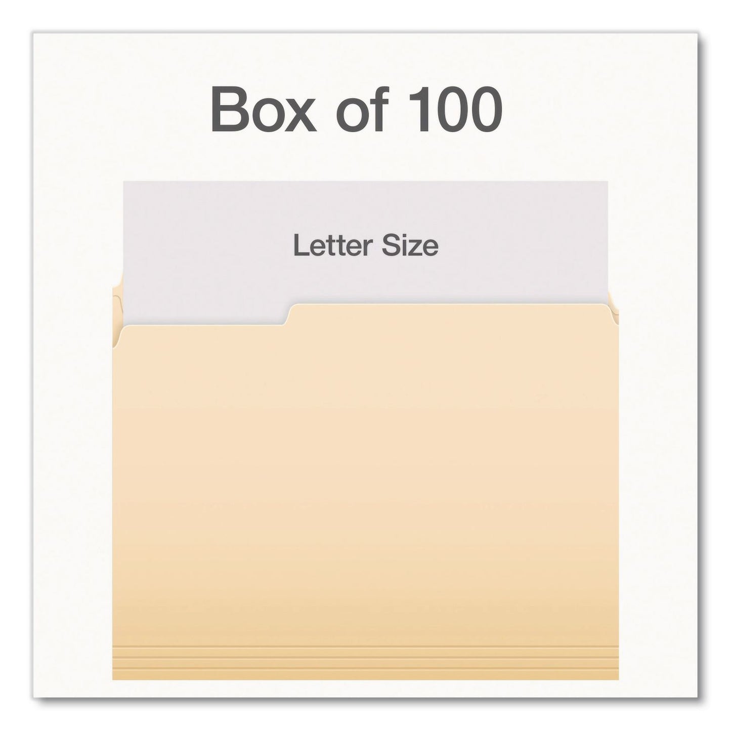 Pendaflex® Earthwise by Pendaflex 100% Recycled Manila File Folder, 1/3-Cut Tabs: Assorted, Letter Size, 0.75" Expansion, Manila, 100/BX (PFX1006989)
