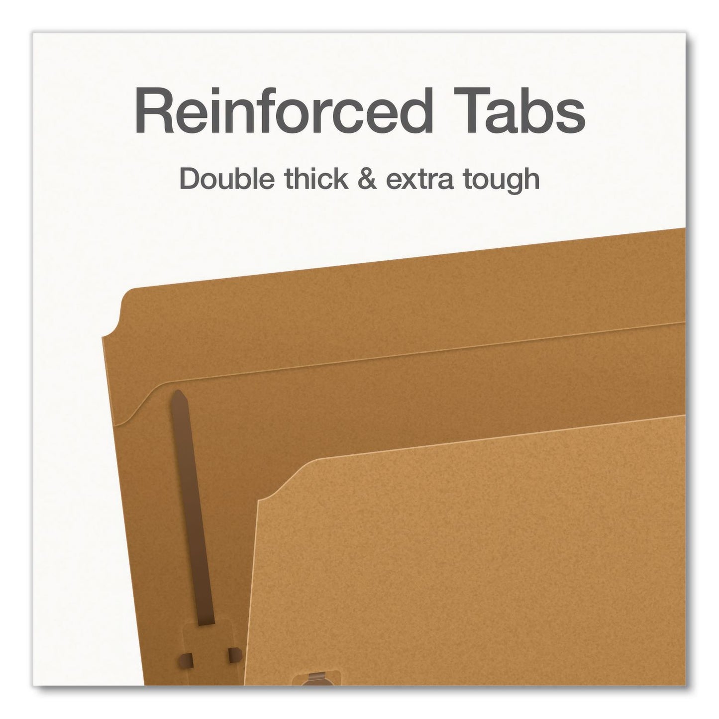 Pendaflex® Kraft Fastener Folders, Straight Tab, Expands 0.75", 2 Fasteners, Letter Size, Kraft, 50/Box (PFX1006992)