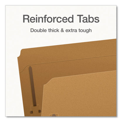 Pendaflex® Kraft Fastener Folders, Straight Tab, Expands 0.75", 2 Fasteners, Letter Size, Kraft, 50/Box (PFX1006992)