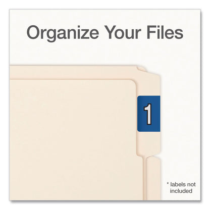 Pendaflex® Manila End Tab Folders, 1/3-Cut Tabs: Assorted, Letter Size, 0.75" Expansion, Manila, 100/Box (PFX1007001)