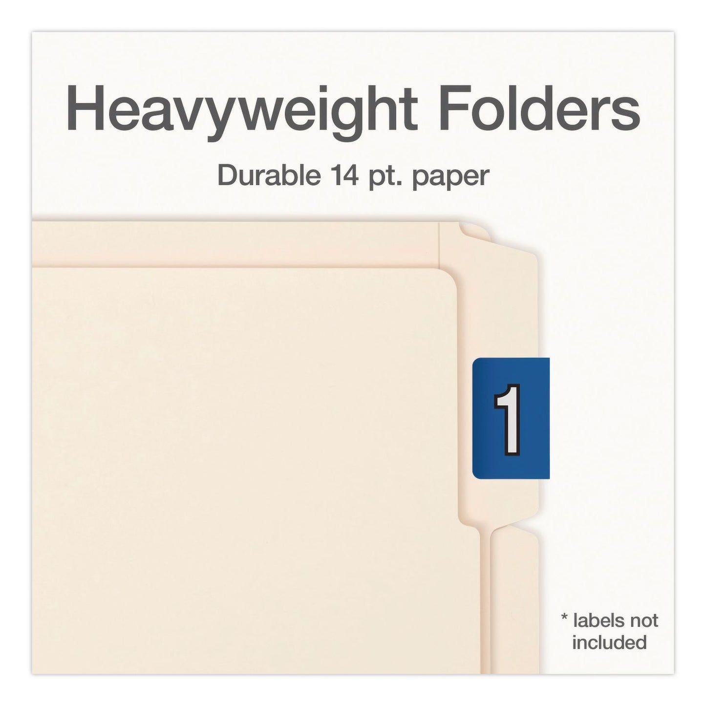 Pendaflex® Manila End Tab Expansion Folders, 1/3-Cut Tabs: Assorted, Letter Size, 0.75" Expansion, Manila, 100/Box (PFX1007003)