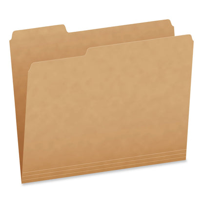 Pendaflex® Kraft File Folders, 1/3-Cut Tabs: Assorted, Letter Size, 0.75" Expansion, Kraft, 50/Box (PFX1007030)