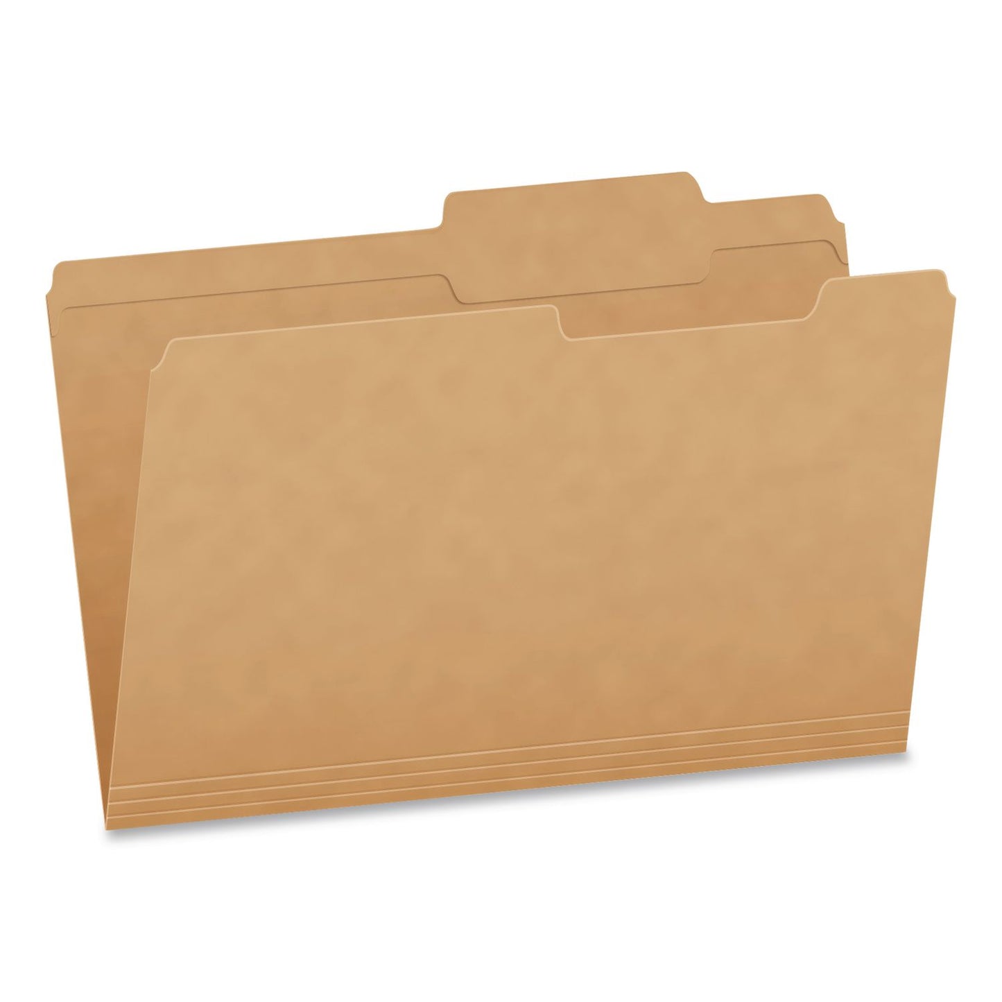 Pendaflex® Kraft File Folders, 2/5-Cut Tabs: Right of Center, Legal Size, 0.75" Expansion, Kraft, 50/Box (PFX1007042)