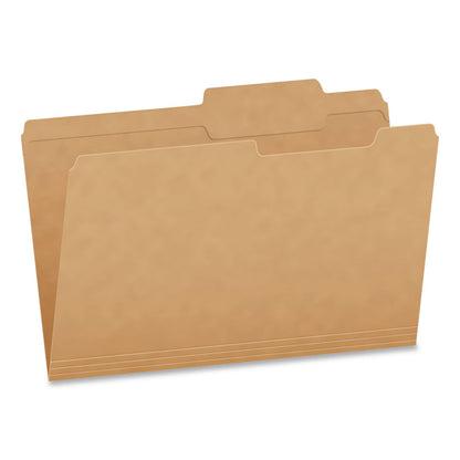 Pendaflex® Kraft File Folders, 2/5-Cut Tabs: Right of Center, Legal Size, 0.75" Expansion, Kraft, 50/Box (PFX1007042)
