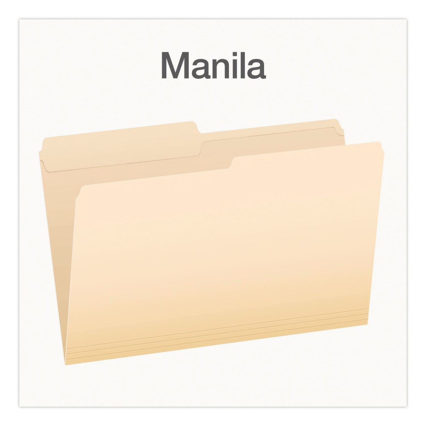 Pendaflex® Manila File Folders, 1/2-Cut Tabs: Assorted, Legal Size, 0.75" Expansion, Manila, 100/Box (PFX1007052)