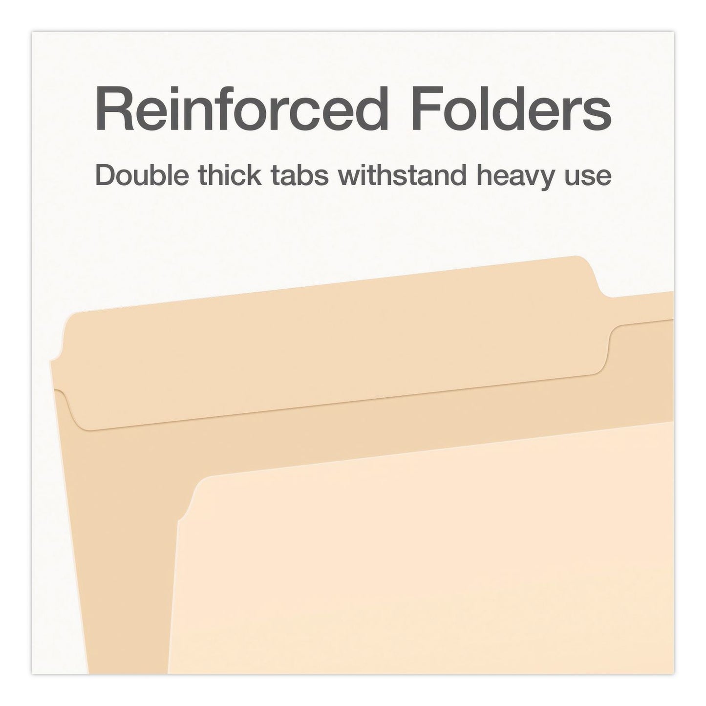 Pendaflex® Manila File Folders, 1/2-Cut Tabs: Assorted, Legal Size, 0.75" Expansion, Manila, 100/Box (PFX1007052)