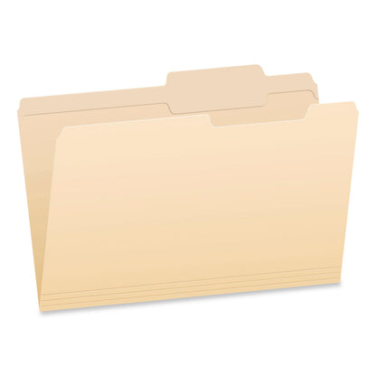 Pendaflex® Manila File Folders, 2/5-Cut Tabs: Right, Legal Size, 0.75" Expansion, Manila, 100/Box (PFX1007056)