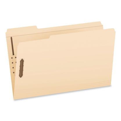 Pendaflex® Manila Fastener Folders, 1/3-Cut Tab: Assorted, Expands 0.75", 2 Fasteners, Legal Size, 50/Box (PFX1007063)