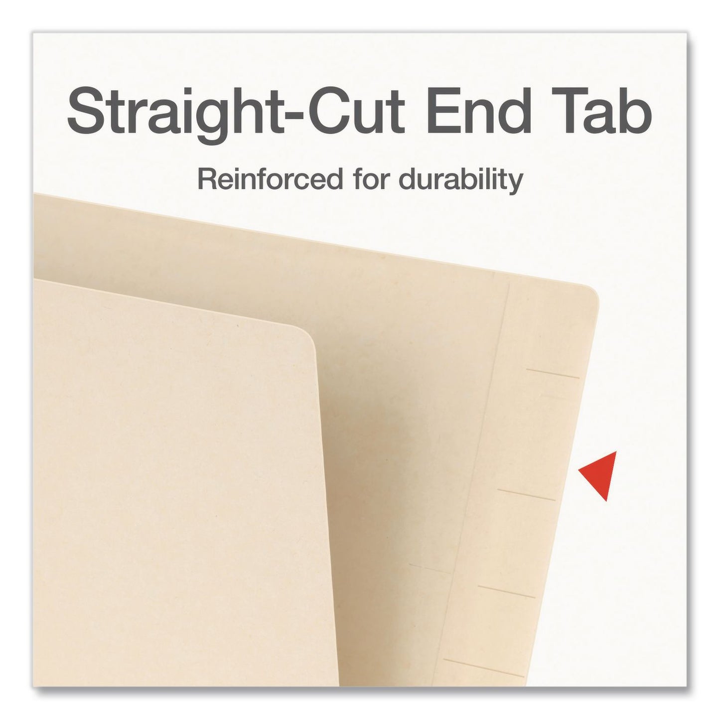 Pendaflex® Manila End Tab Folders, Straight Tabs, Letter Size, 0.75" Expansion, Manila, 50/Box (PFX1007069)