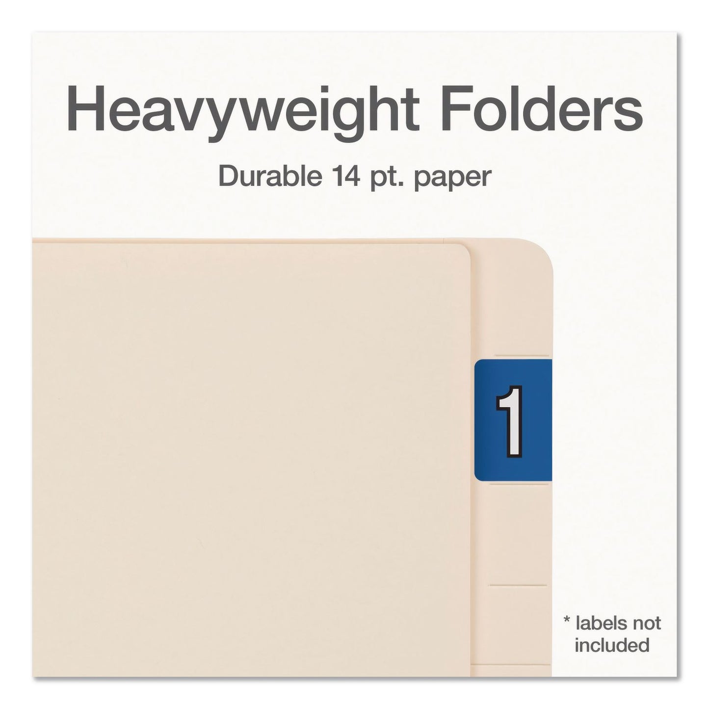 Pendaflex® Manila End Tab Folders, Straight Tabs, Letter Size, 0.75" Expansion, Manila, 50/Box (PFX1007069)