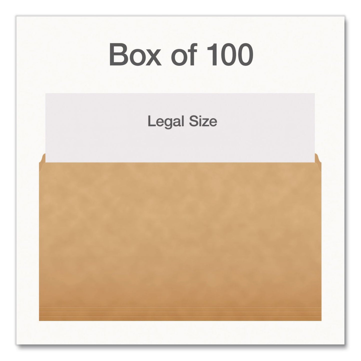 Pendaflex® Kraft File Folders, Straight Tabs, Legal Size, 0.75" Expansion, Kraft, 100/Box (PFX1007137)