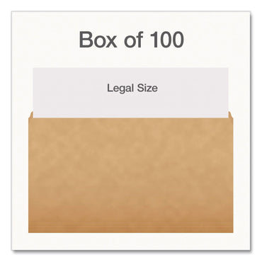 Pendaflex® Kraft File Folders, Straight Tabs, Legal Size, 0.75" Expansion, Kraft, 100/Box (PFX1007137)