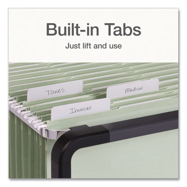 Pendaflex® Ready-Tab Reinforced Hanging File Folders, Letter Size, 1/3-Cut Tabs, Sage Green, 20/Box (PFX1009463)