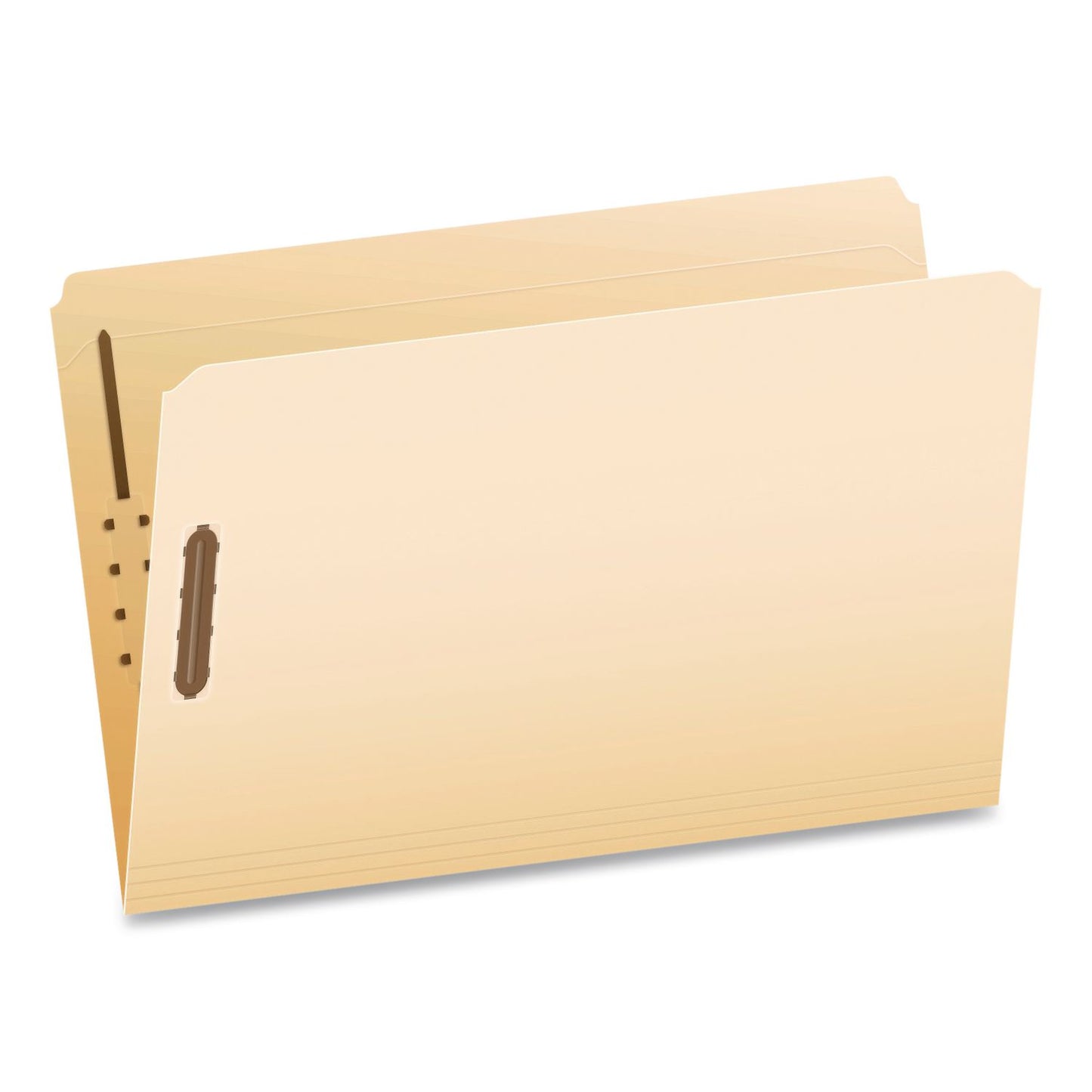 Pendaflex® Manila Fastener Folders, Reinforced Straight Tab, 2 Fasteners, Legal Size, Manila, 50/Box (PFXFM312EE)