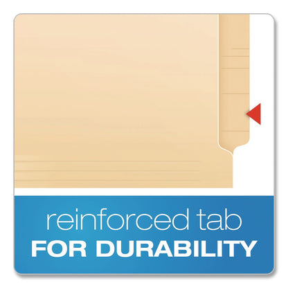 Pendaflex® Manila End Tab Folders, Straight Tabs, Legal Size, Manila, 100/Box (PFXH210D)