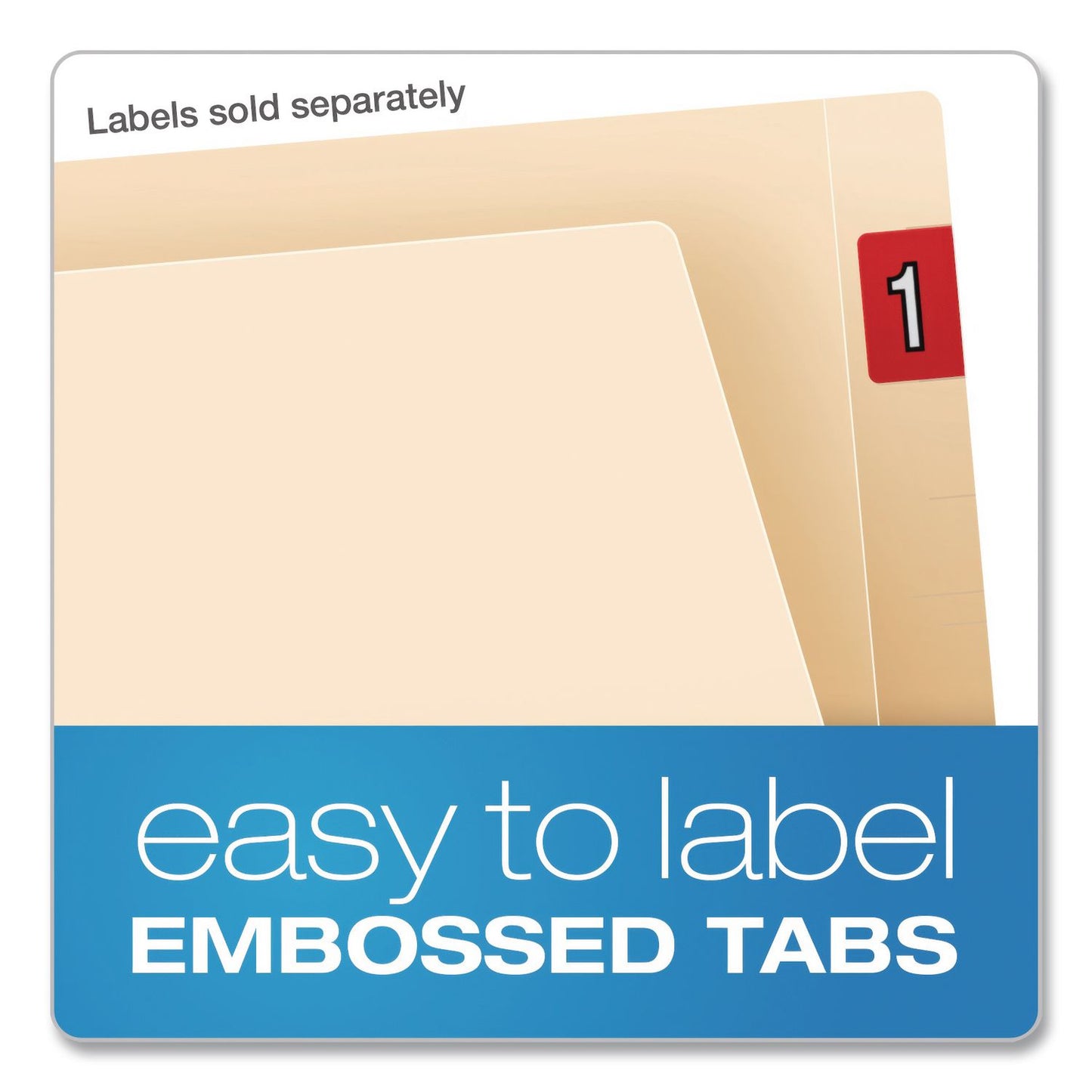 Pendaflex® Manila End Tab Folders, Straight Tabs, Legal Size, Manila, 100/Box (PFXH210D)