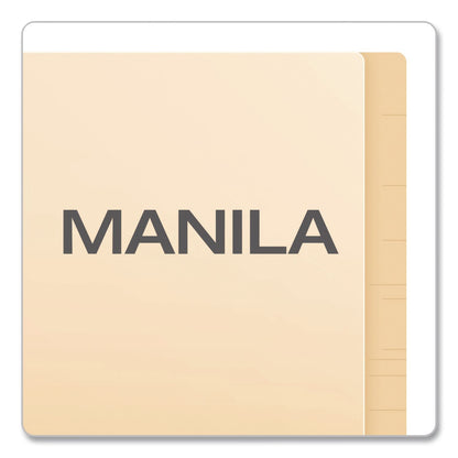 Pendaflex® Manila End Tab Folders, Straight Tabs, Legal Size, Manila, 100/Box (PFXH210D)