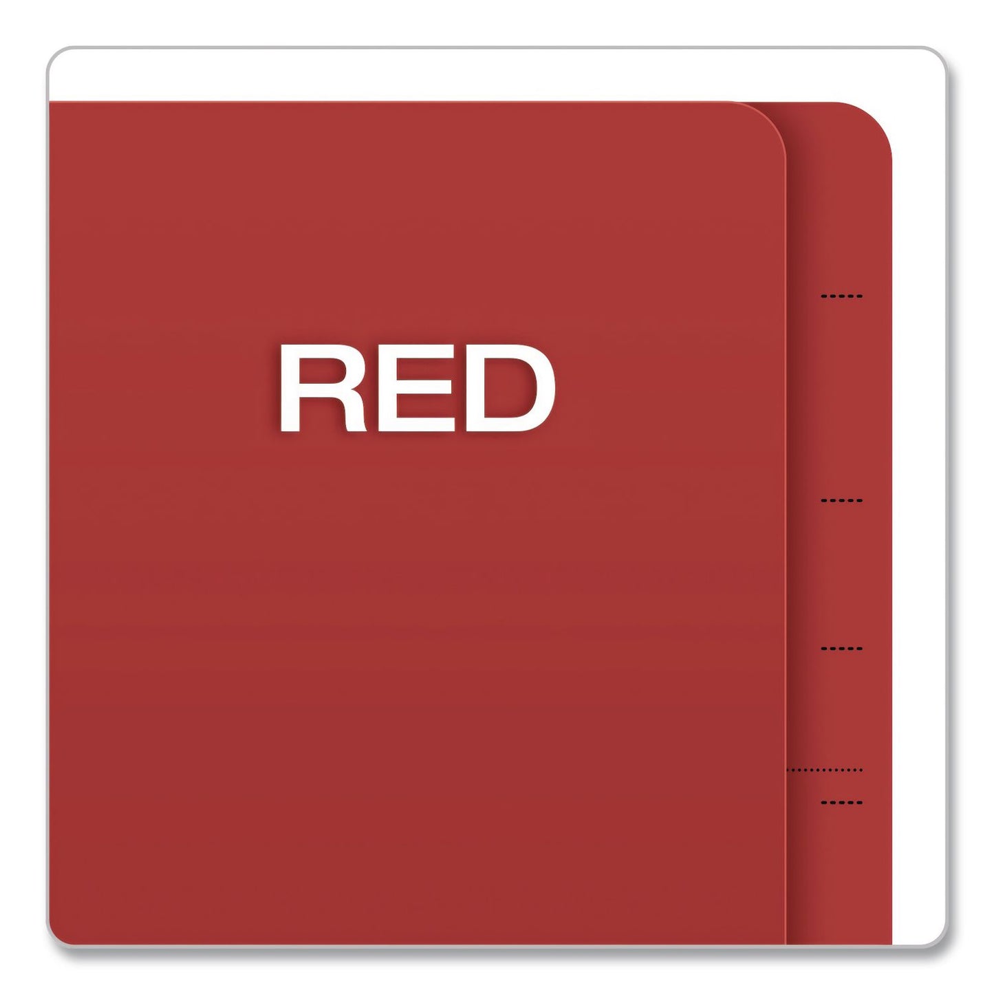 Pendaflex® Heavy-Duty Pressboard End Tab Classification Folders, Expands 2.5", 2 Dividers, 6 Fasteners, Letter Size, Red, 10/Box (PFXH1250R)