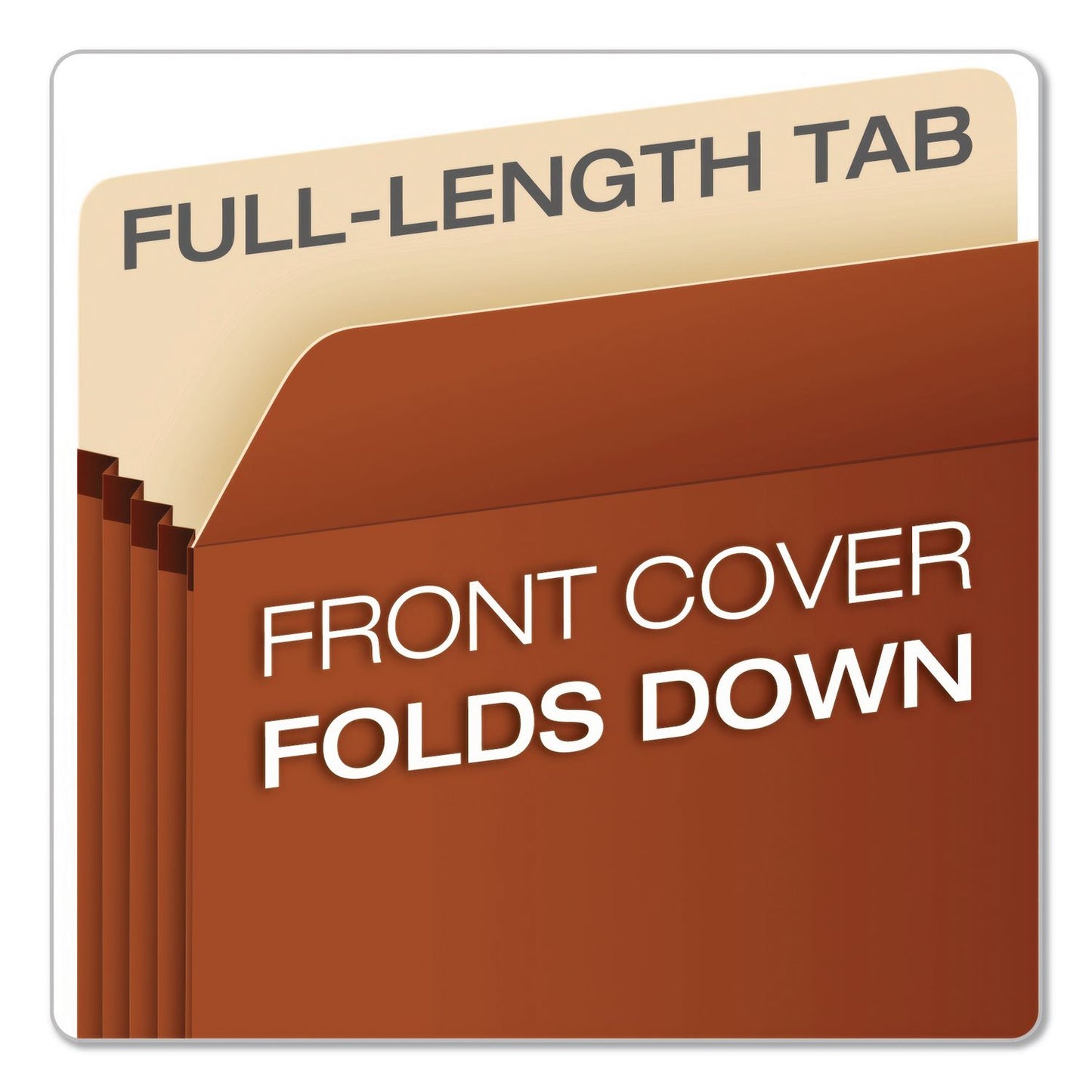 Pendaflex® Expanding Pocket, 5.25" Expansion, Letter Size, Brown, 50/Carton (PFXS34GCT)