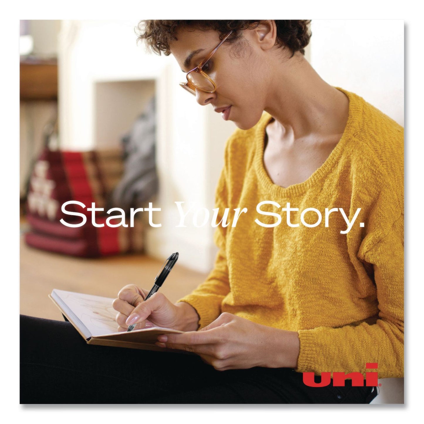 uniball® VISION ELITE Rollerball Pen, Stick, Bold 0.8 mm, Black Ink, White/Black/Clear Barrel, Dozen (UBC61231DZ)