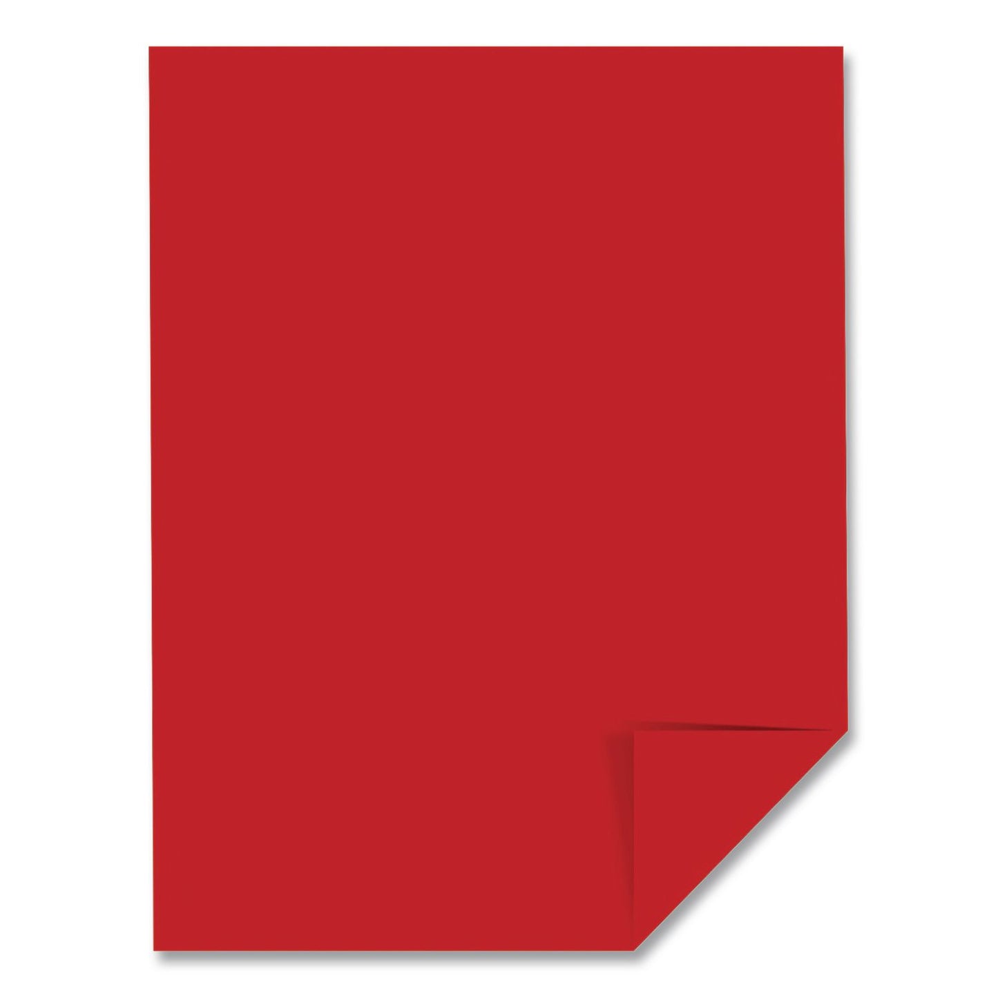 Astrobrights® Color Cardstock, 65 lb Cover Stock, 8.5 x 11, Re-Entry Red, 250 Sheets/Ream, 8 Reams/Carton (WAU22751CT)