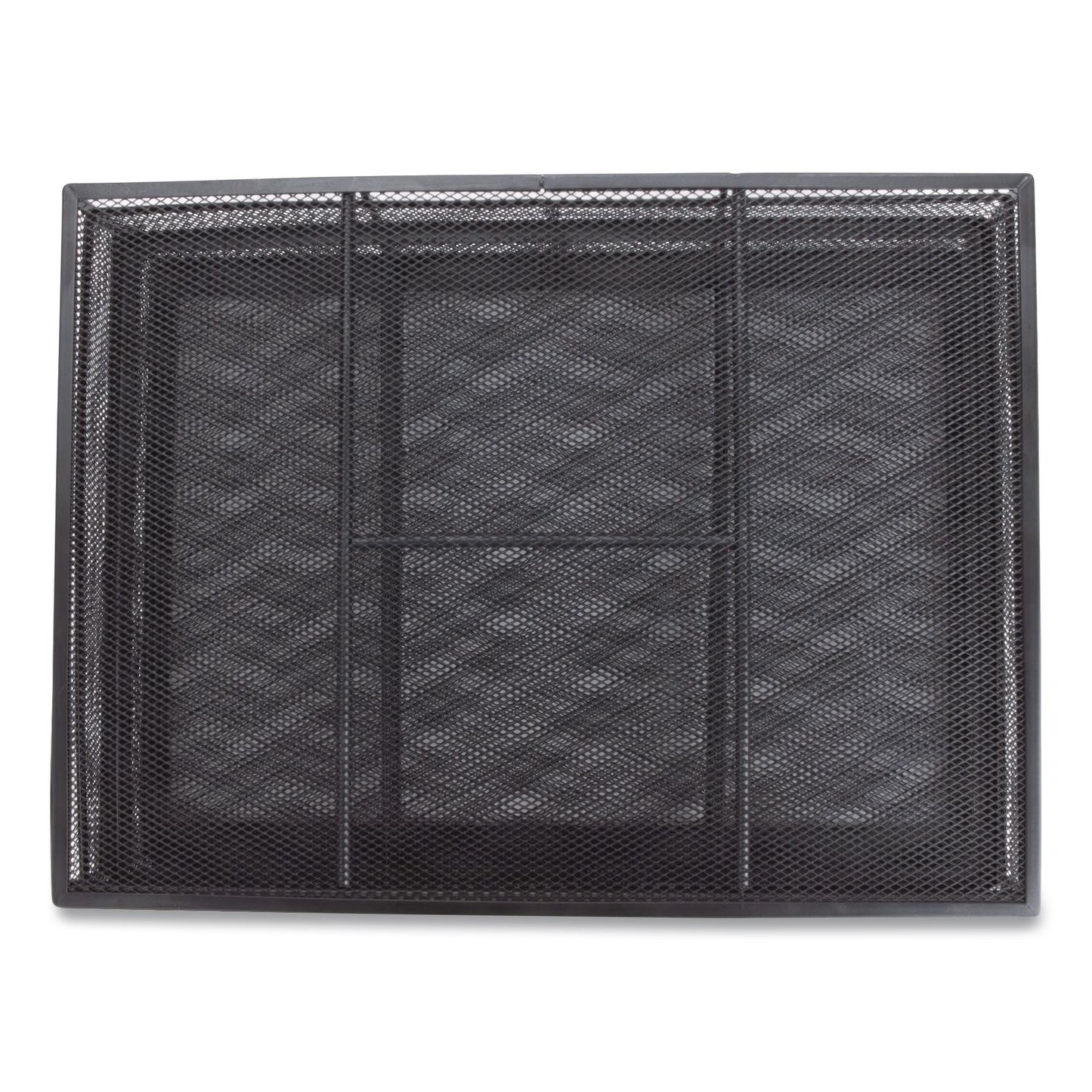 Mind Reader Two-Tier Metal Mesh Monitor Stand Laptop Riser, For 30" Monitors, 15.75 x 11.75 x 4.5, Black, Supports 30 lb (EMS2TDMESHYBLK)