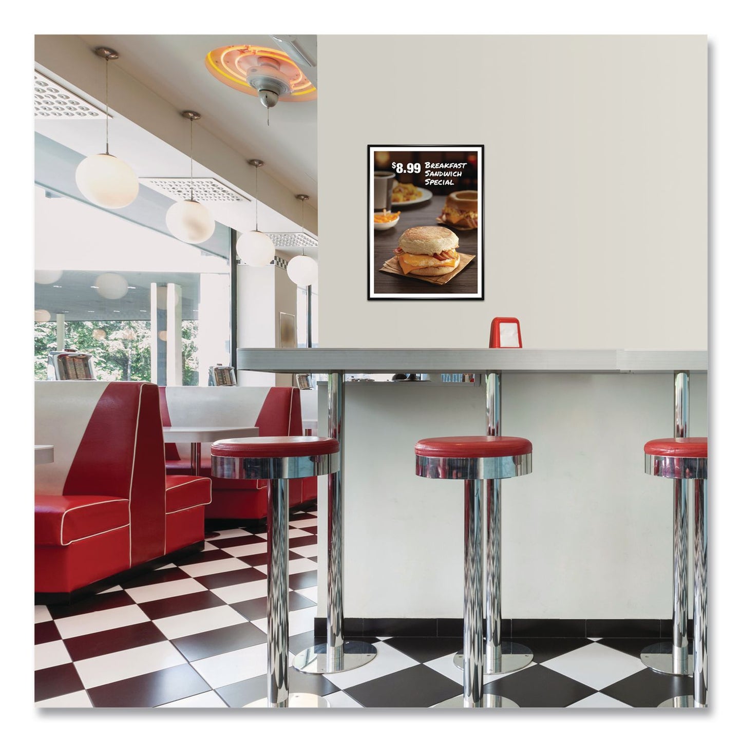 Excello Global Products® Poster Frame, Plastic, 12 x 18 Insert, Black, 10/Pack (EXOPPFRM1218CP)