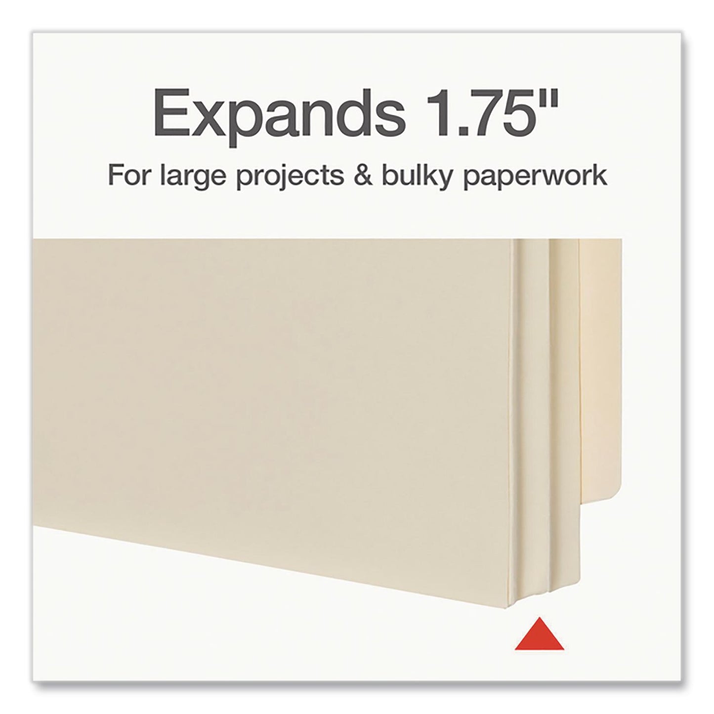 Pendaflex® Manila Reinforced File Pocket, 1.75" Expansion, Legal Size, Manila, 25/Box (PFX22811)