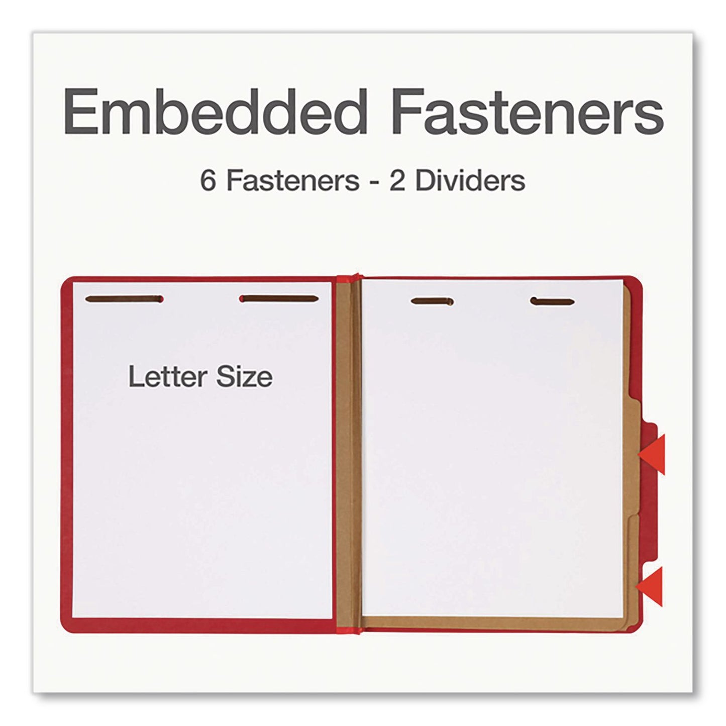 Pendaflex® Pressboard Top Tab Classification Folders, 2/5-Cut Tab, Expands 2.5", 2 Dividers, 6 Fasteners, Letter Size, Assorted, 10/Box (PFX24025)