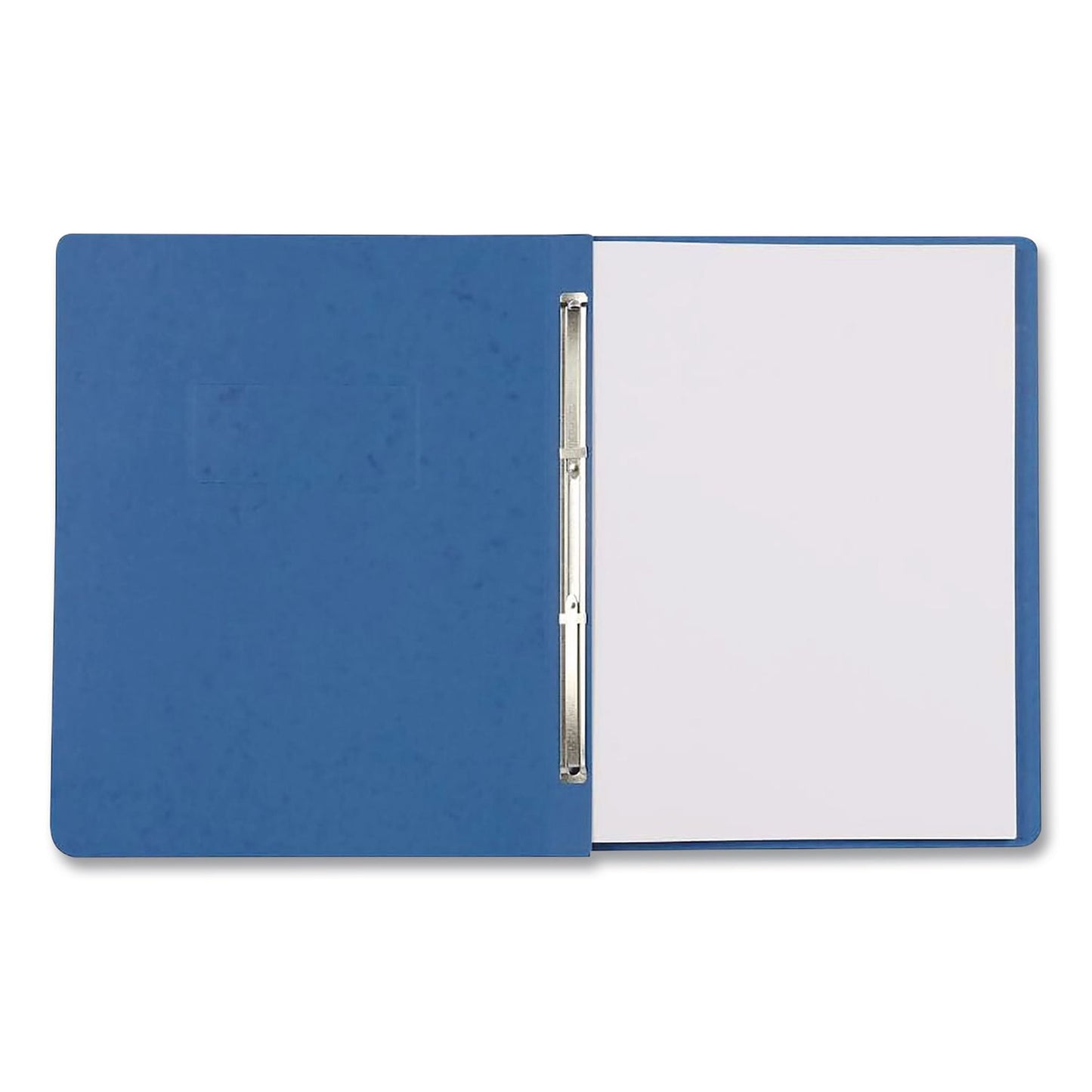 Oxford® Two-Prong Pressboard Report Covers, Two-Prong Fastener, 3" Capacity, 8.5 x 11, Blue/Blue, 5/Pack (OXF99401EE)