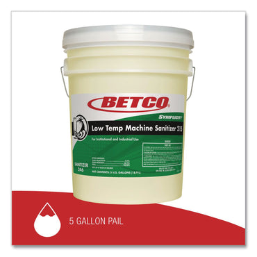 Betco® Symplicity Low Temp Machine Sanitizer, Chlorine Scent, 5 gal Pail (BET2467800)