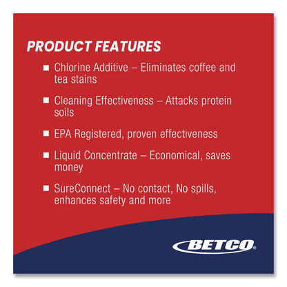 Betco® Symplicity Low Temp Machine Sanitizer, Chlorine Scent, 5 gal Pail (BET2467800)