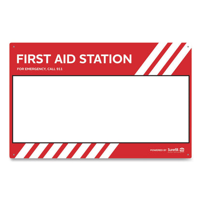 SUREFILL™ First Aid Station - Empty Backboard, Plastic (AOHSFFAS03R)