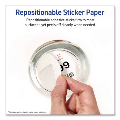 Avery® Multipurpose Sticker Project Paper, Inkjet, 8.5 x 11, 15 Sheets/Pack (AVE3383)