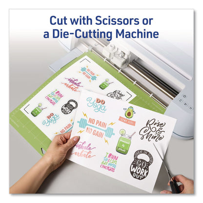Avery® Multipurpose Sticker Project Paper, Inkjet, 8.5 x 11, 15 Sheets/Pack (AVE3383)