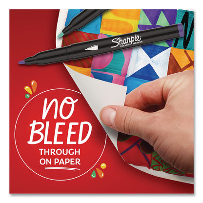Sharpie® Creative Markers, Earth Tones, Fine Bullet Tip, Assorted, 12/Pack (SAN2209901)