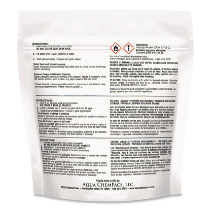 Diversey™ Aqua ChemPacs Acidic Bathroom and Bowl Cleaner, Lavender Scent, 12 ChemPacs/Pack, 4 Packs/Carton (DVO9320870)